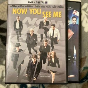 “Now You See Me” & “Now You See Me 2” lot of 2 DVD movies